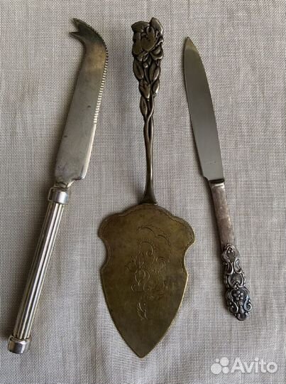 Набор Винтаж столовые приборы лопатка нож