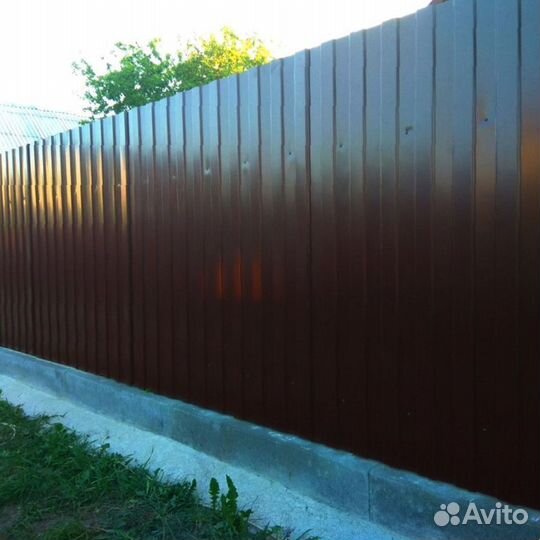 Забор из профнастила