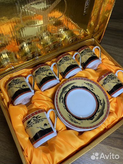 Кофейный сервиз,набор японский Yamasen gold