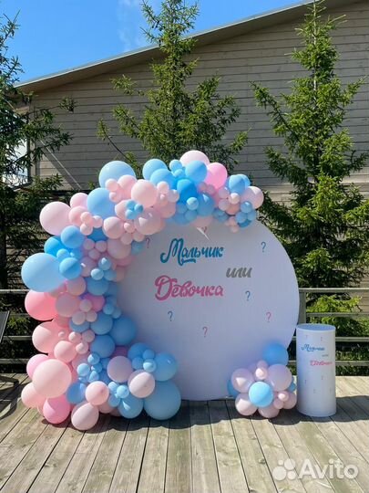 Фотозона на гендер пати/baby shower