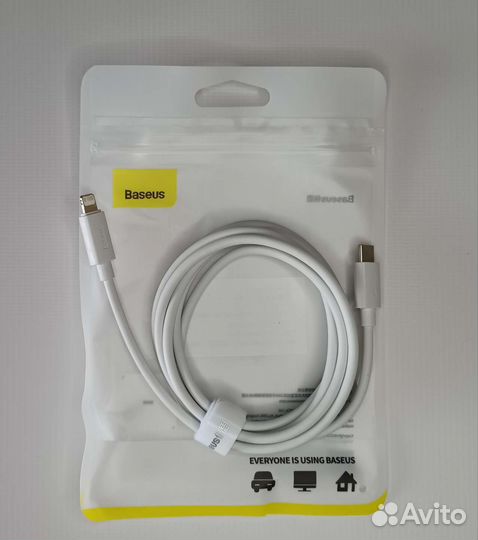 Кабель usb type-c lightning. Baseus 1.5 метра 20w