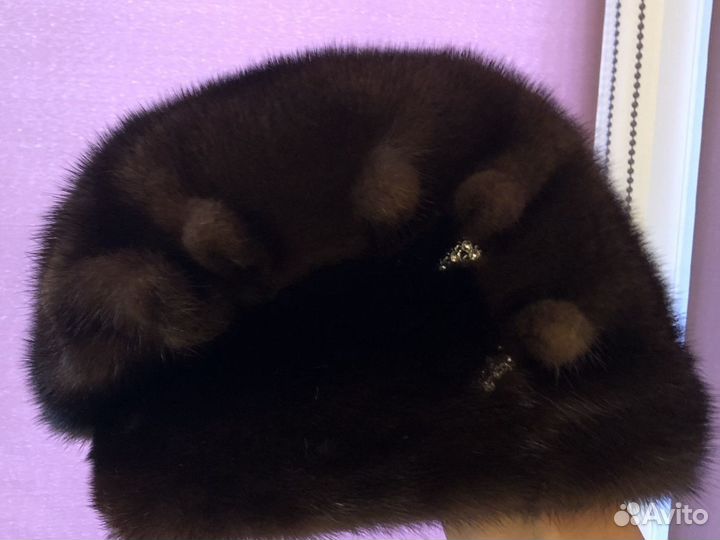 Шапка норковая мягкая