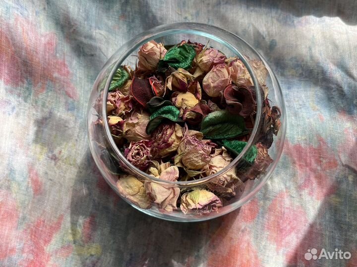 Стеклянная форма с сухоцветом