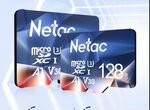 Шикарные карты micro SD 128 Гб Netac настоящиеSdxc