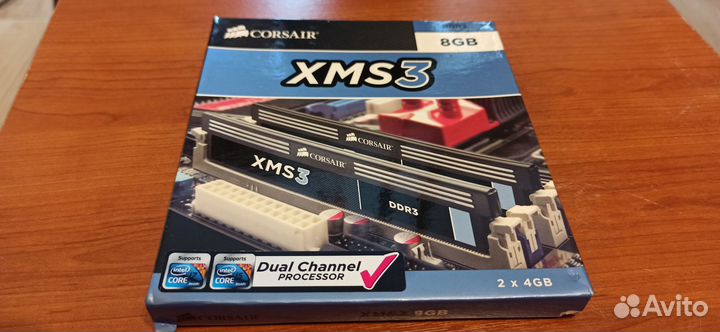 Память corsair DDR 3 (2x4 GB)