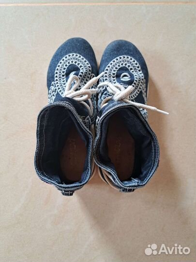 Джинсовые полусапожки