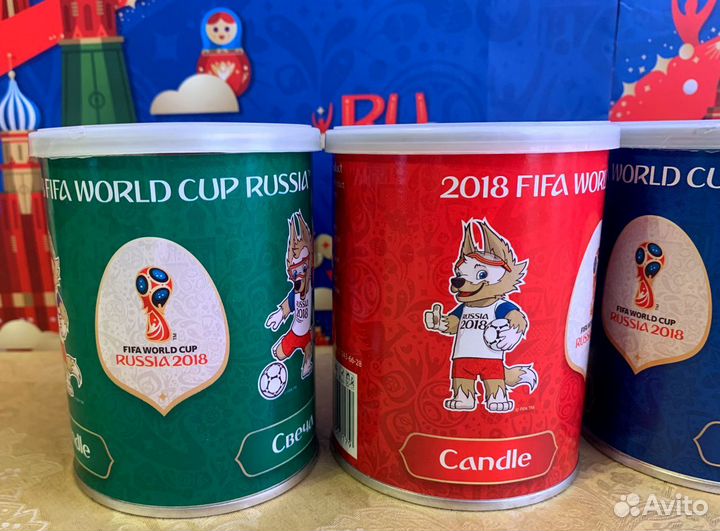 Набор свечей Fifa (4 шт). Чемпионат мира 2018