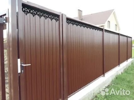 Забор из профнастила под ключ