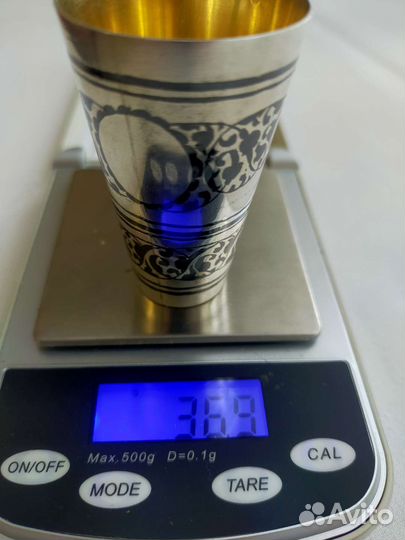 Стопка, серебро 875 пробы