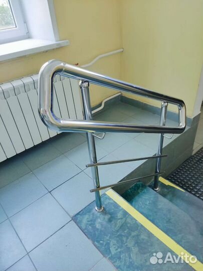 Перила с двойным поручнем нержавеющие