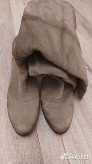 Сапоги демисезонные. Натуральная замша