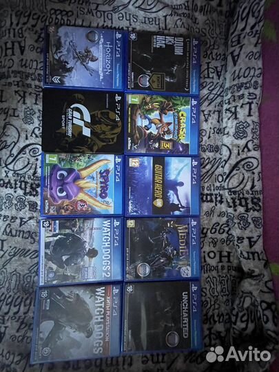 Продам игровые диски на Sony PlayStation 4