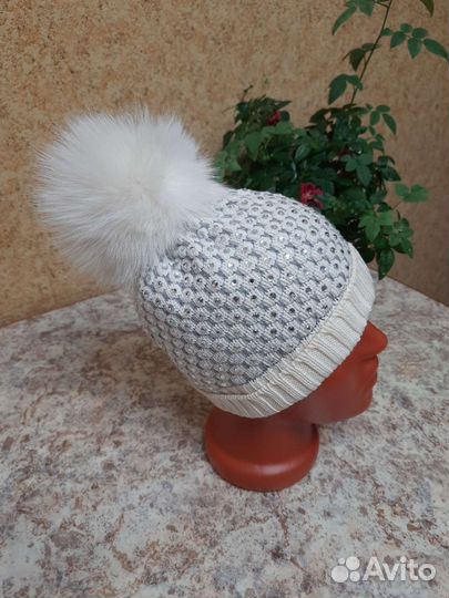 Шапка бини Италия мериносовая шерсть