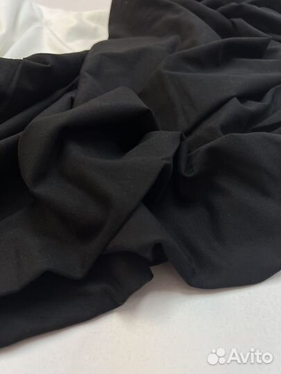 Кулирка с лайкрой черная