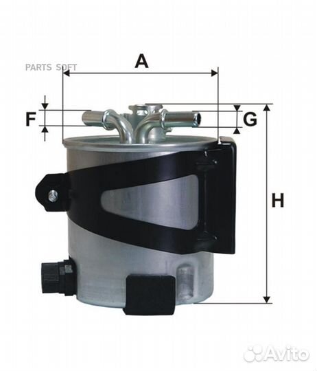 Фильтр топл.renault megane II 1.5/2.0 DCI 2005 PP9807