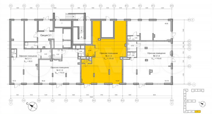 Продам помещение свободного назначения, 120.42 м²