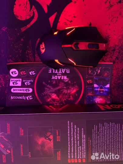 Мышка с ковриком redragon