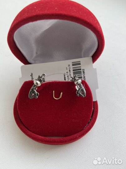 Серебрянные серьги для девочек