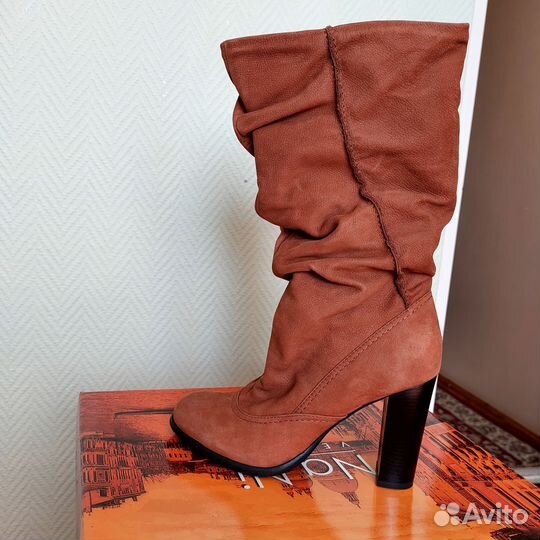 Сапоги натуральная кожа новые