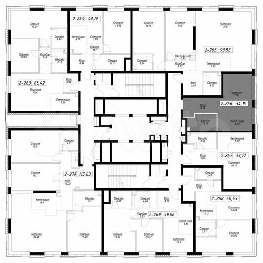 Квартира-студия, 34,2 м², 29/36 эт.