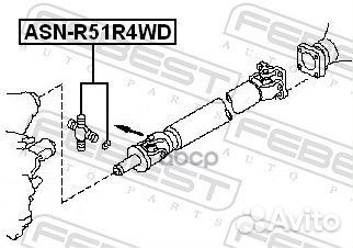 Крестовина карданного вала 27X92 ASN-R51R4WD Fe