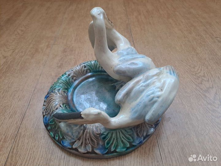 Статуэтка Пеликаны (довоенная Гжель) люкс