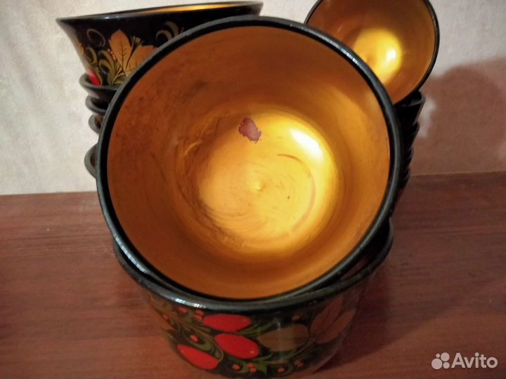 Набор посуды хохлома