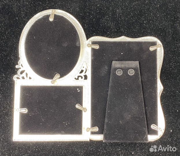 Фоторамка металлическая на 3 фото