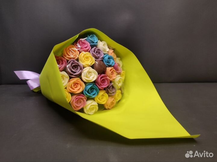 Розы из Бельгийского Шоколада - 29 шт в Букете