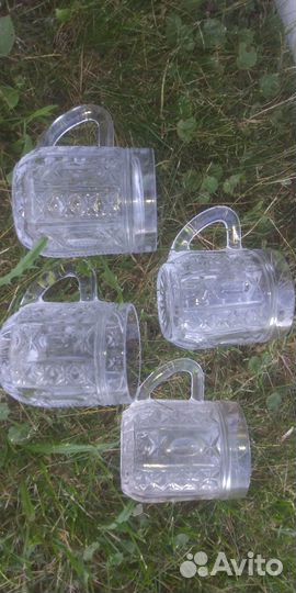 Кружки- бочонки хрустальные СССР