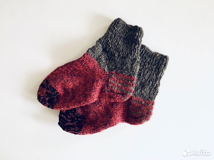 Вязаные носки новые, 6 пар