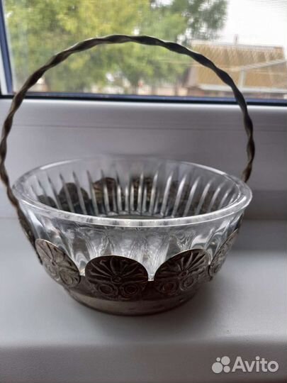 Конфетница мельхиор СССР