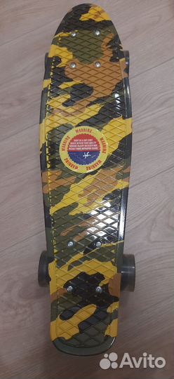 Новый penny борд круизер с горящими колесами