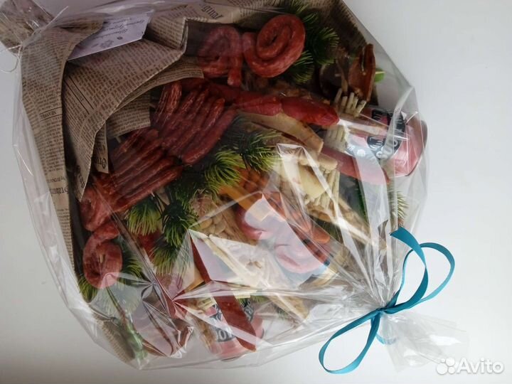 Букеты для мужчин с напитком