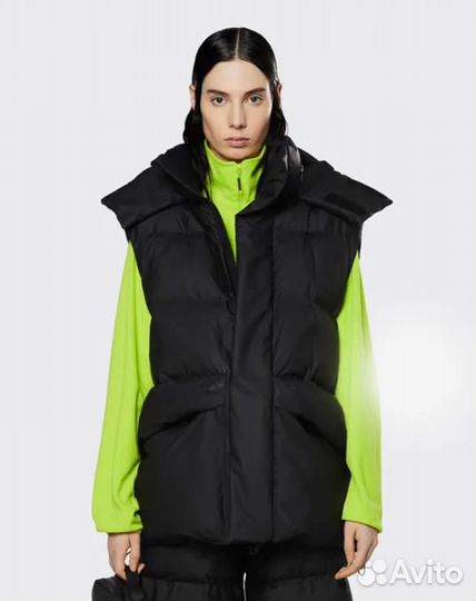 Жилетка rains show block puffer vest L