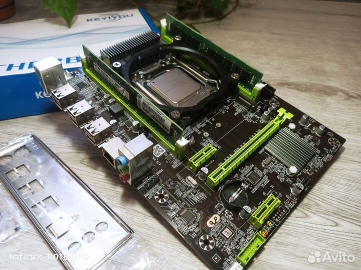 Комплект Intel xeon e5-2650v2 + мать + 16Gb