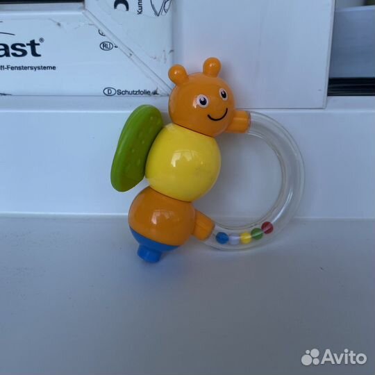 Грызунок погремушка свистулька 3 в 1