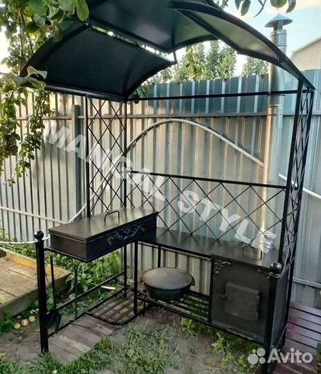 Мангал с крышей