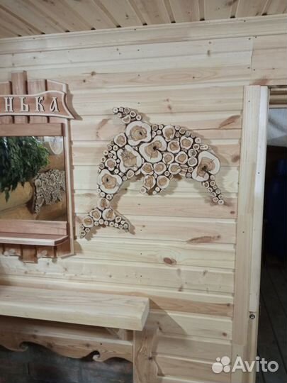 Панно из можжевельника