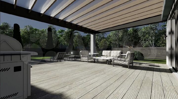 Коттедж 120 м² на участке 8 сот.