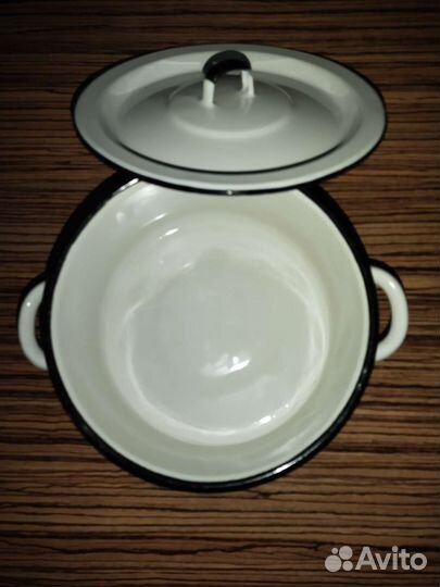 Кастрюля эмалированная 2л