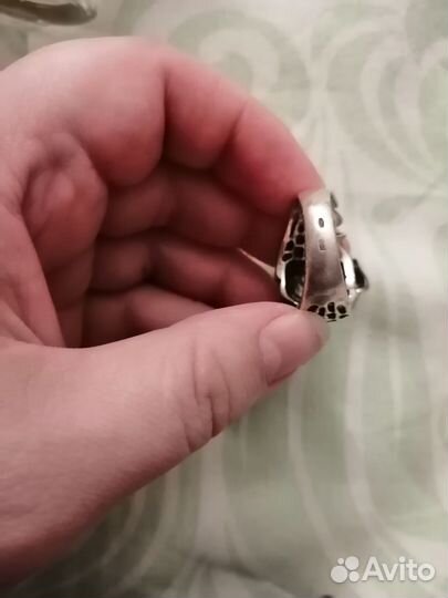 Мужской перстень серебро