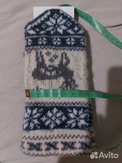 Варежки шерстяные