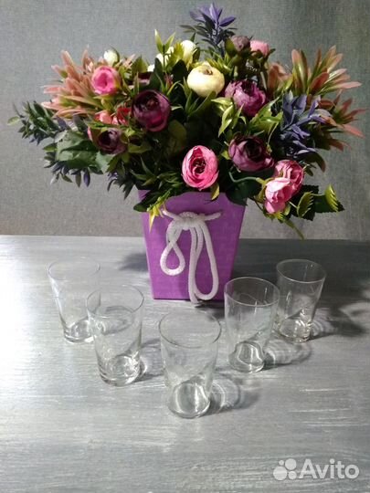 Стопки из тонкого стекла.1960-е