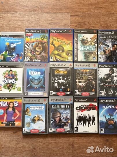 Диски на консоли PS2, PS3, Xbox360