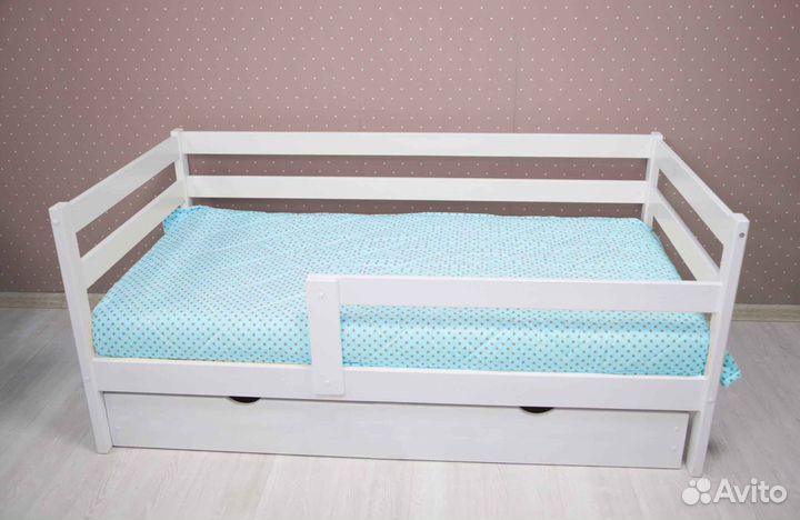 Кроватка детская берёза выдвижная Софа Выкатная
