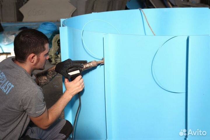 Купель круглая с установкой 1х1,2 м 0,9 м3