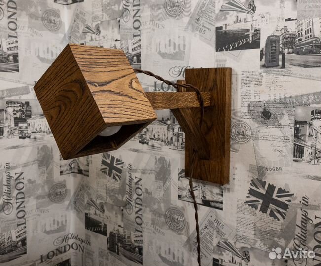 Ночник из дуба