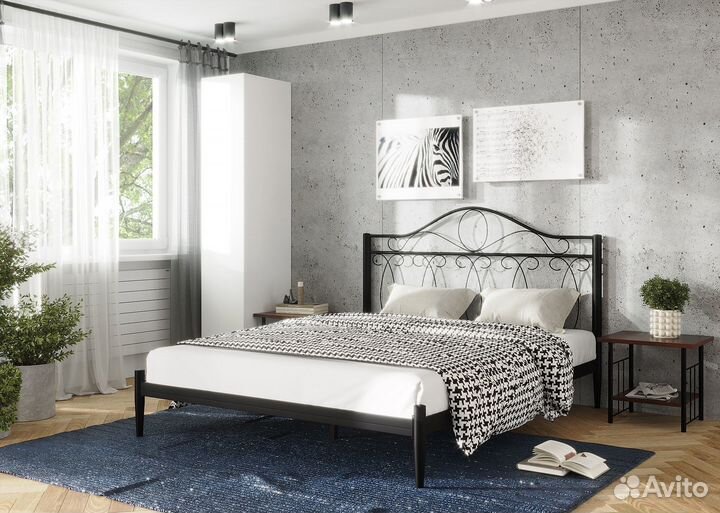 Кровать кованная