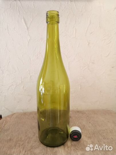 Бутылка светло-оливковая с крышкой